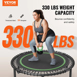 Saliekams mini fitnesa batuts 102 cm pieaugušajiem iekštelpām