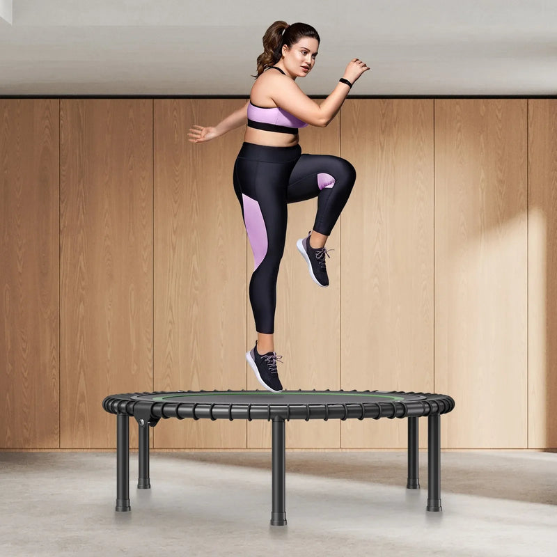 Saliekams mini fitnesa batuts 102 cm pieaugušajiem iekštelpām