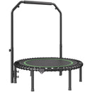 Saliekams mini fitnesa batuts 102 cm pieaugušajiem ar rokturi treniņiem
