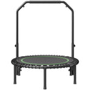 Saliekams mini fitnesa batuts 102 cm pieaugušajiem ar rokturi treniņiem