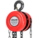 VEVOR rokas ķēdes pacēlājs, kravnesība 1 t, ar uzlabotu G70 cinkotu ķēdi, celšanas augstums 6 m, smagā tipa mehānisms, piemērots garāžai, noliktavai un mehāniskajām iekārtām, sarkans