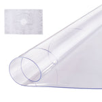 VEVOR PVC galda aizsargs, caurspīdīgs plastmasas pārklājs, apaļš, diametrs 107 cm, 2,0 mm biezums