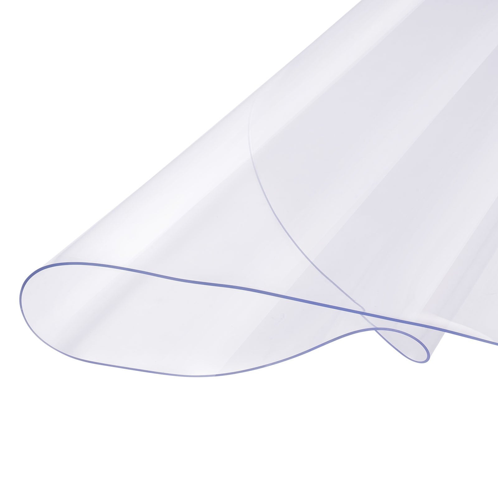 VEVOR PVC galda aizsargs, caurspīdīgs plastmasas pārklājs, apaļš, diametrs 107 cm, 2,0 mm biezums