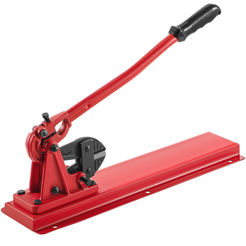 VEVOR galda tipa rokas preses un griešanas instruments, griešanas kapacitāte līdz 9,5 mm, paredzēts trosēm un kabeļiem, cietība 35–45 HRC, sarkanā krāsā, piemērots spaiļu uzpresēšanai un griešanai