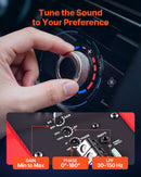 VEVOR automašīnas zemfrekvences skaļruņa komplekts 305 mm, 245 W RMS, ar iebūvētu pastiprinātāju, korpusu un savienojuma kabeļu komplektu, kompakts trapecveida dizains ավտ audio sistēmām