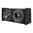 VEVOR automašīnas zemfrekvences skaļruņu komplekts ar 2 x 305 mm skaļruņiem, 490 W RMS, ar atsevišķu pastiprinātāju, korpusu un savienojuma kabeļu komplektu, paredzēts bagāžniekiem un auto audio sistēmām