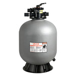VEVOR baseina smilšu filtrācijas sistēma 609,6 mm, plūsma līdz 14,8 m³/h, virszemes un zemē ieraktiem baseiniem, 7-pozīciju daudzportu vārsts (filtrēšana, pretmazgāšana, skalošana, recirkulācija, novade, ziemas režīms, slēgts)