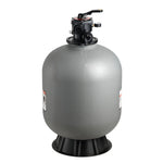 VEVOR baseina smilšu filtrācijas sistēma 609,6 mm, plūsma līdz 14,8 m³/h, virszemes un zemē ieraktiem baseiniem, 7-pozīciju daudzportu vārsts (filtrēšana, pretmazgāšana, skalošana, recirkulācija, novade, ziemas režīms, slēgts)
