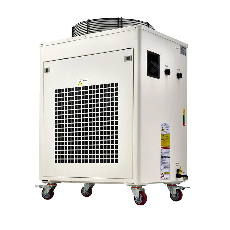 VEVOR industriālais ūdens dzesētājs, 8000 W, industriāla ūdens dzesēšanas sistēma ar kompresoru, maksimālais plūsmas ātrums 70 l/min, 40 l tvertnes ietilpība, lāzera dzesētājs CO₂ lāzera cauruļu gravēšanas un griešanas iekārtām