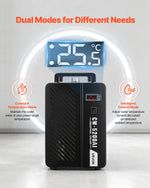VEVOR industriālais ūdens dzesētājs, 1600 W, industriāla ūdens dzesēšanas sistēma ar kompresoru, maksimālais plūsmas ātrums 16 l/min, 7 l tvertnes ietilpība, lāzera dzesētājs CO₂ lāzera cauruļu gravēšanas un griešanas iekārtām