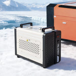 VEVOR industriālais ūdens dzesētājs, 1600 W, industriāla ūdens dzesēšanas sistēma ar kompresoru, maksimālais plūsmas ātrums 16 l/min, 7 l tvertnes ietilpība, lāzera dzesētājs CO₂ lāzera cauruļu gravēšanas un griešanas iekārtām