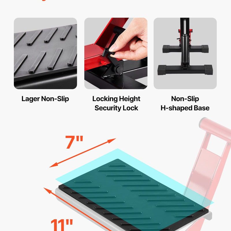 Motocikla hidrauliskais pacēlājs ar regulējamu augstumu 250–465 mm, celtspēja 545 kg, piemērots krosa motociklu apkopei un remontam
