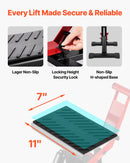 Motocikla hidrauliskais pacēlājs ar regulējamu augstumu 250–465 mm, celtspēja 545 kg, piemērots krosa motociklu apkopei un remontam