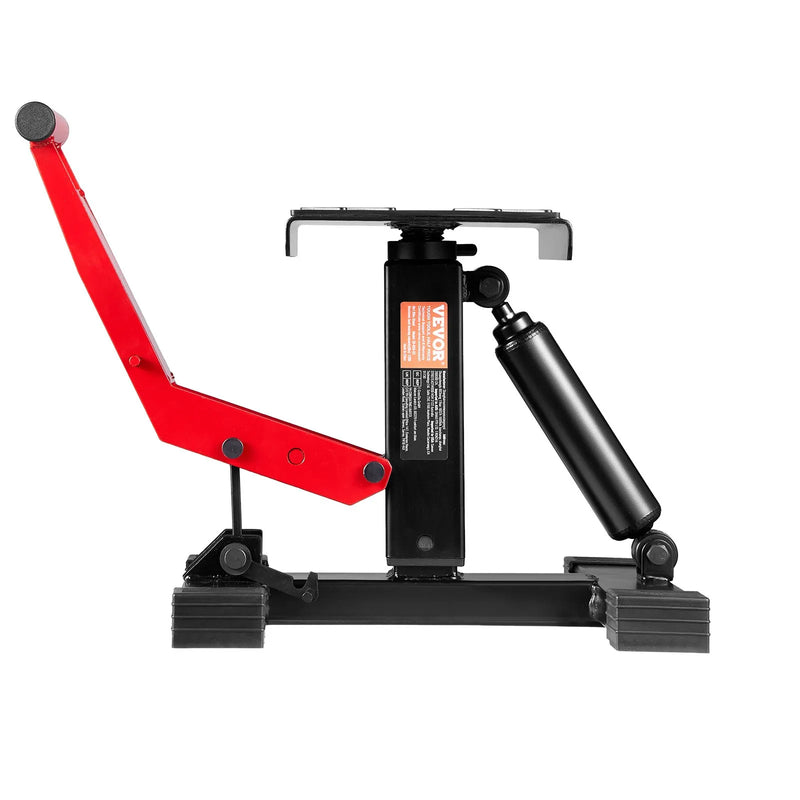 Motocikla hidrauliskais pacēlājs ar regulējamu augstumu 250–465 mm, celtspēja 545 kg, piemērots krosa motociklu apkopei un remontam