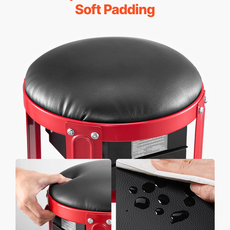 VEVOR mehaaniku rulltooli, garaažitool, 136 kg kandevõime, rataste ja hoiukohaga