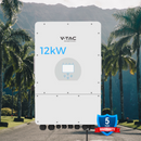 DEYE 12KW hybrid inverter for solar system, "Sadales Tīkla" verified, SKU:11543 3 phases,5 years warranty, 380VAC,V-TAC brand,IP65,LCD display, 240A charging