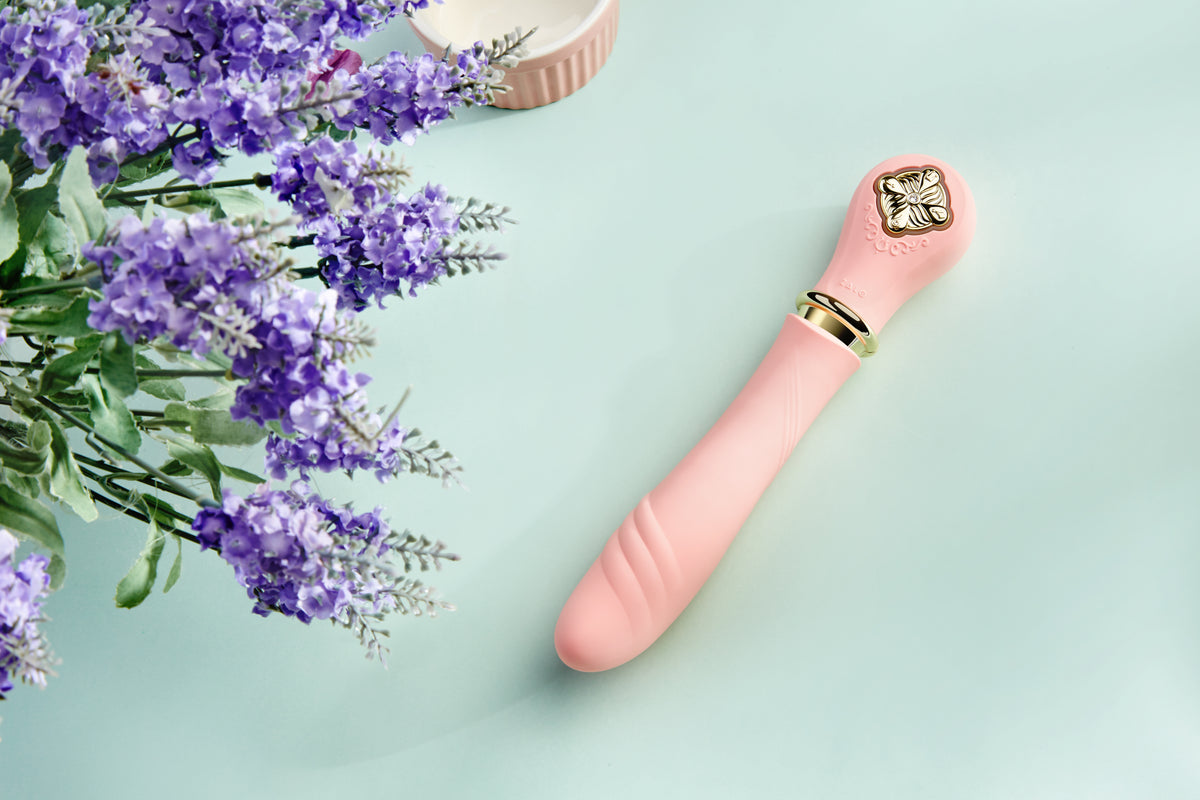 DESIRE vibrating device with preheating function up to 42°,pink colour,see description,discreet delivery in black package