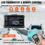 12V 5kW VEVOR Diesel Standalone Heater with LCD Display, Air Diesel Heater with Silencer for Trucks, Boats, Cars and Trailers