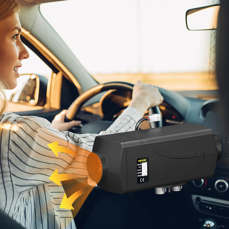 12V 5kW VEVOR Dīzeļa autonomais sildītājs ar LCD Displeju, Gaisa Dīzeļa Sildītājs ar Trokšņa Slāpētāju Kravas Automašīnām, Laivām, Automobiļiem un Piekabēm