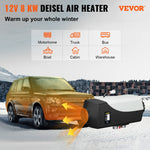 12V 8kW VEVOR  dīzeļa autonomais gaisa sildītājs stāvvietas sildītājs, 12V dīzeļa degvielas sildītājs ar LCD slēdzi un tālvadības pulti automašīnām, RV, laivām, autobusiem, kemperiem un citiem