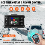 12V 8kW VEVOR  dīzeļa autonomais gaisa sildītājs stāvvietas sildītājs, 12V dīzeļa degvielas sildītājs ar LCD slēdzi un tālvadības pulti automašīnām, RV, laivām, autobusiem, kemperiem un citiem