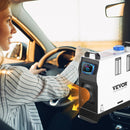 Автономный воздушный отопитель 12V 8kW VEVOR Diesel, отопитель для грузовиков, один выход воздуха, с красным ЖК-переключателем, пульт дистанционного управления, дизельный отопитель быстрого нагрева