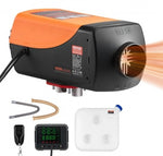 VEVOR dīzeļdegvielas gaisa sildītājs 5–8 kW, DC 12 V, ar tālvadības pulti un krāsu digitālo displeju, 10 L degvielas tvertne, zems trokšņa līmenis, balss paziņojumi, paredzēts kemperiem, kravas automobiļiem, laivām un piekabēm