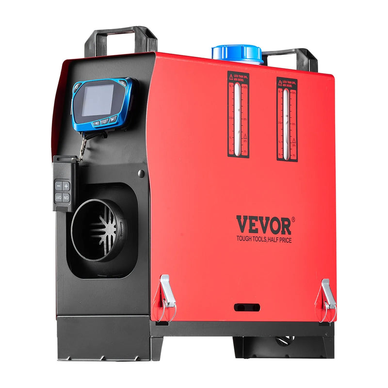 VEVOR 8 kW dīzeļdegvielas gaisa sildītājs 12V ar LCD vadību un tālvadības pulti