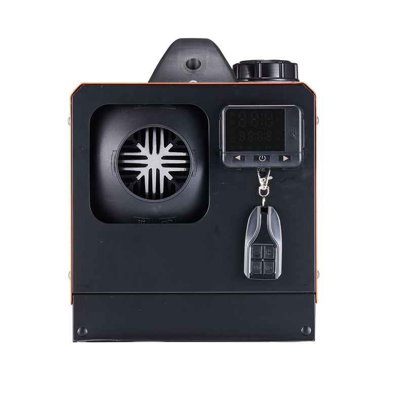 Dīzeļdegvielas gaisa sildītājs 8 kW, DC 12V, portatīvs ātrās uzsildes sildītājs ar tālvadības pulti un kvadrātveida krāsainu digitālo displeju, zema trokšņa līmeņa, piemērots kemperiem, kravas automašīnām, laivām un piekabēm