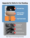 Dīzeļdegvielas gaisa sildītājs 8 kW, DC 12V, portatīvs ātrās uzsildes sildītājs ar tālvadības pulti un kvadrātveida krāsainu digitālo displeju, zema trokšņa līmeņa, piemērots kemperiem, kravas automašīnām, laivām un piekabēm