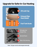 Dīzeļgaisa sildītājs 8 kW, 12V, ātras uzsildīšanas autostāvvietas sildītājs ar tālvadības pulti un krāsu displeju, zems trokšņu līmenis, balss paziņojumi, piemērots kemperiem, kravas automašīnām, furgoniem, laivām un piekabēm