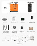 Dīzeļgaisa sildītājs 8 kW, 12V, ātras uzsildīšanas autostāvvietas sildītājs ar tālvadības pulti un krāsu displeju, zems trokšņu līmenis, balss paziņojumi, piemērots kemperiem, kravas automašīnām, furgoniem, laivām un piekabēm