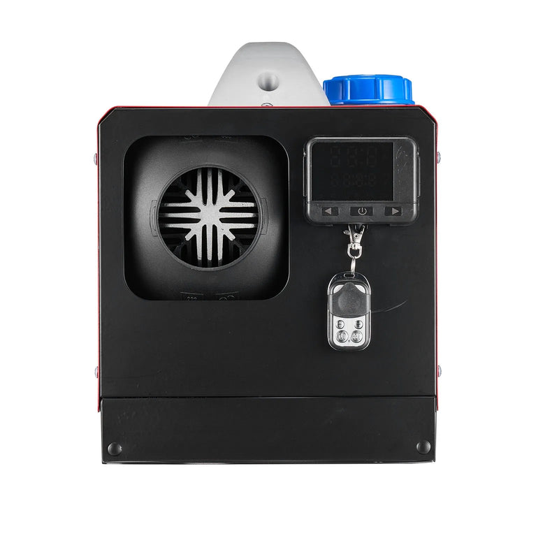 VEVOR dīzeļdegvielas gaisa sildītājs 8 kW, 12V, ar melnu LCD vadības paneli un tālvadības pulti, ātrās uzsildīšanas un priekšsildīšanas funkcija, zems trokšņa līmenis, piemērots kemperiem, kravas auto, furgoniem, piekabēm un laivām