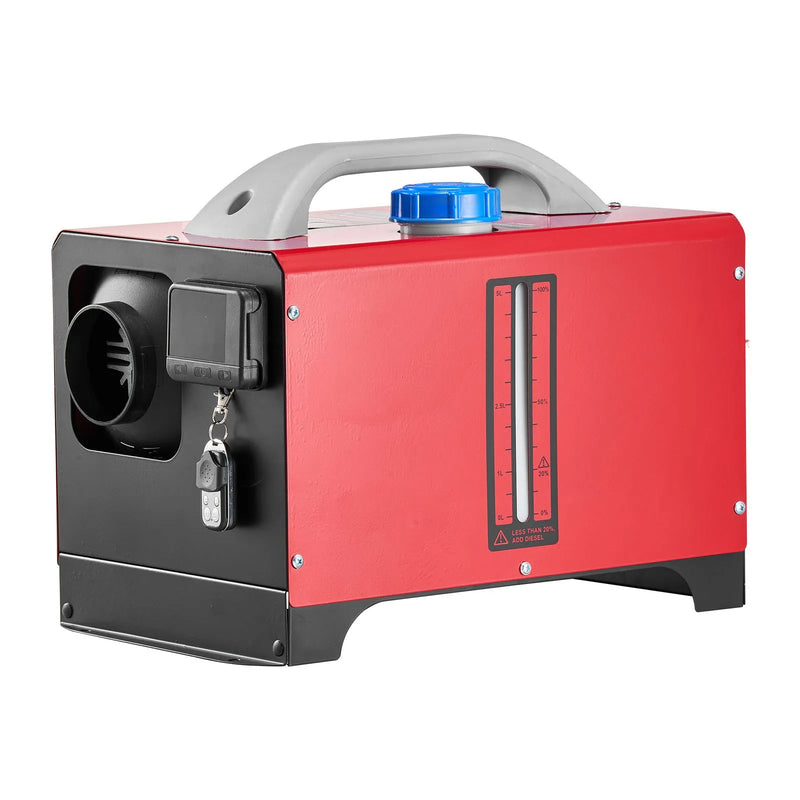 VEVOR dīzeļdegvielas gaisa sildītājs 8 kW, 12V, ar melnu LCD vadības paneli un tālvadības pulti, ātrās uzsildīšanas un priekšsildīšanas funkcija, zems trokšņa līmenis, piemērots kemperiem, kravas auto, furgoniem, piekabēm un laivām