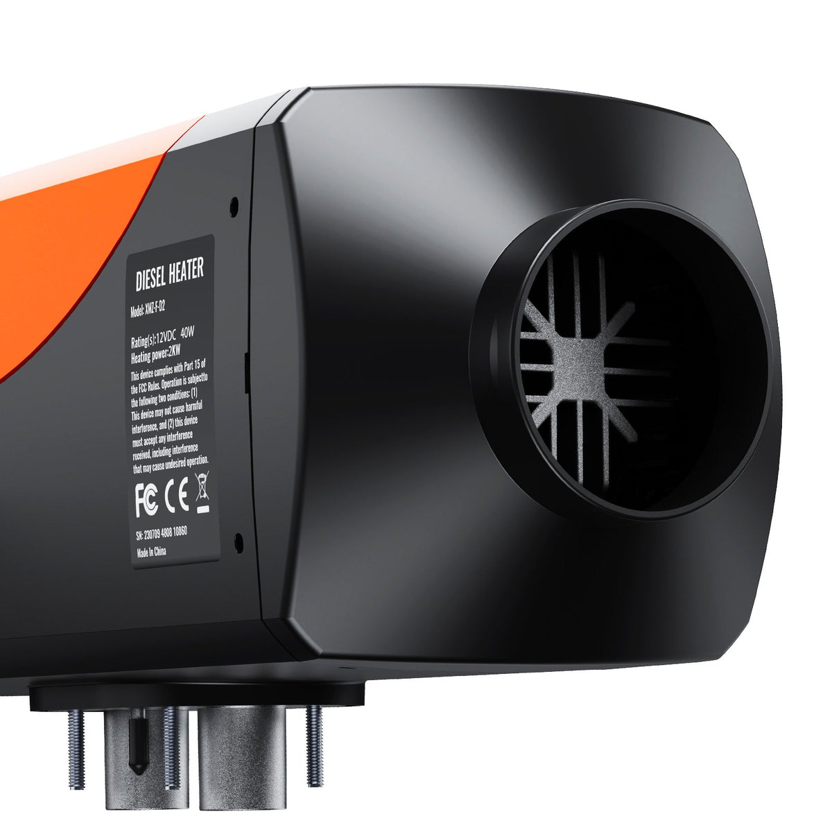 12V 2kW VEVOR diesel air heater with LCD display and remote control for cars, buses, caravans and indoors