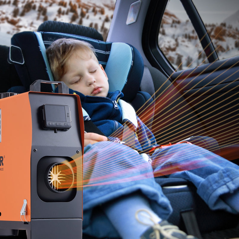 12V 5 kW  VEVOR Dīzeļa gaisa sildītājs All-in-one  ar LCD tālvadības pulti automašīnām, dzīvojamajiem furgoniem un iekštelpām