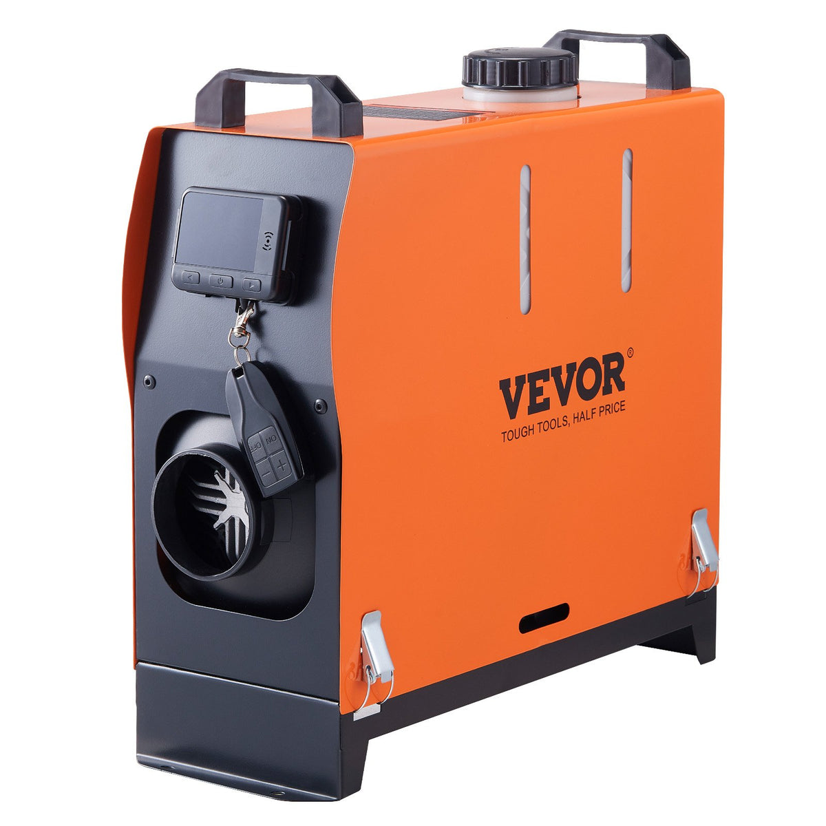 12V 8 kW VEVOR All-in-one diisel õhksoojendi LCD-puldiga autodele, haagissuvilatele ja siseruumidele.