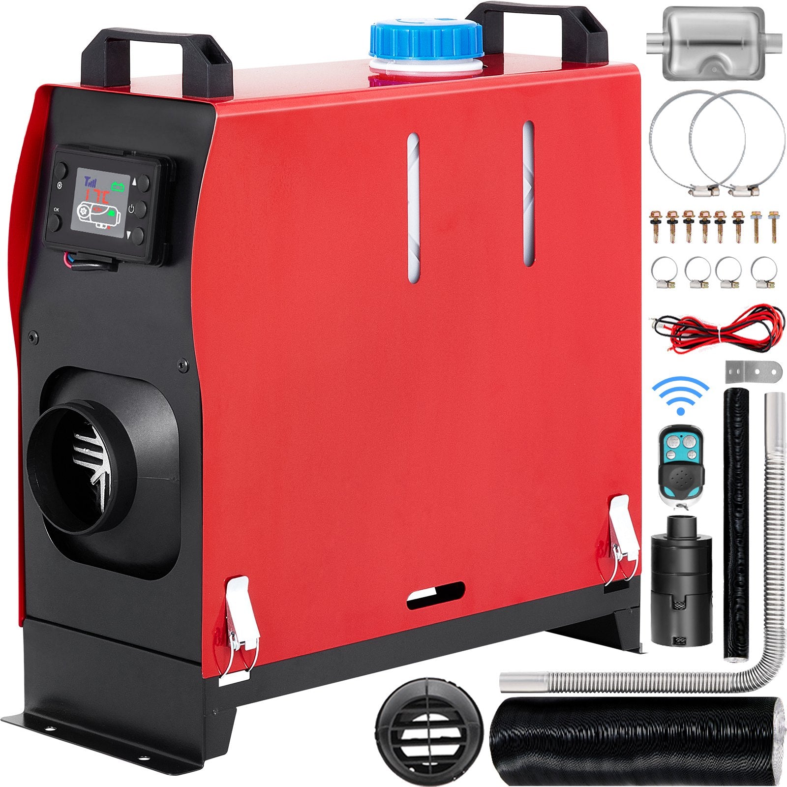 12V 8kW Diesel Air Heater with LCD Switch and Silencer for RV, Trucks_below additional description