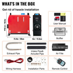 12V 8kW Diesel Air Heater with LCD Switch and Silencer for RV, Trucks_below additional description