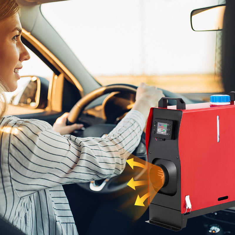 12V 8kW Dīzeļa Gaisa Sildītājs ar LCD Slēdzi un Skaņas Slāpētāju RV, Kravas Automašīnām_zemāk papildus apraksts