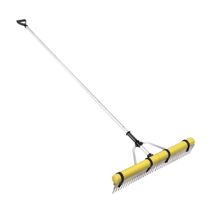 VEVOR Ainavas smalcinātājs, 915 mm alumīnija galva, 2600 mm regulējams rokturis, virve un peldošais elements