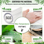 VEVOR PVC galda pārklājs, 117 × 183 cm, 1,5 mm biezs – ūdens- un eļļasizturīgs aizsargpārklājs