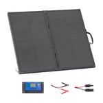 VEVOR salokāms saules panelis ar rāmi 100 W, N tipa monokristālisks 16BB ar 24% efektivitāti, IP67 ūdensizturīgs ar 30 A PWM kontrolieri un MC4 izvadi, piemērots kempingam, pārgājieniem un RV ceļojumiem