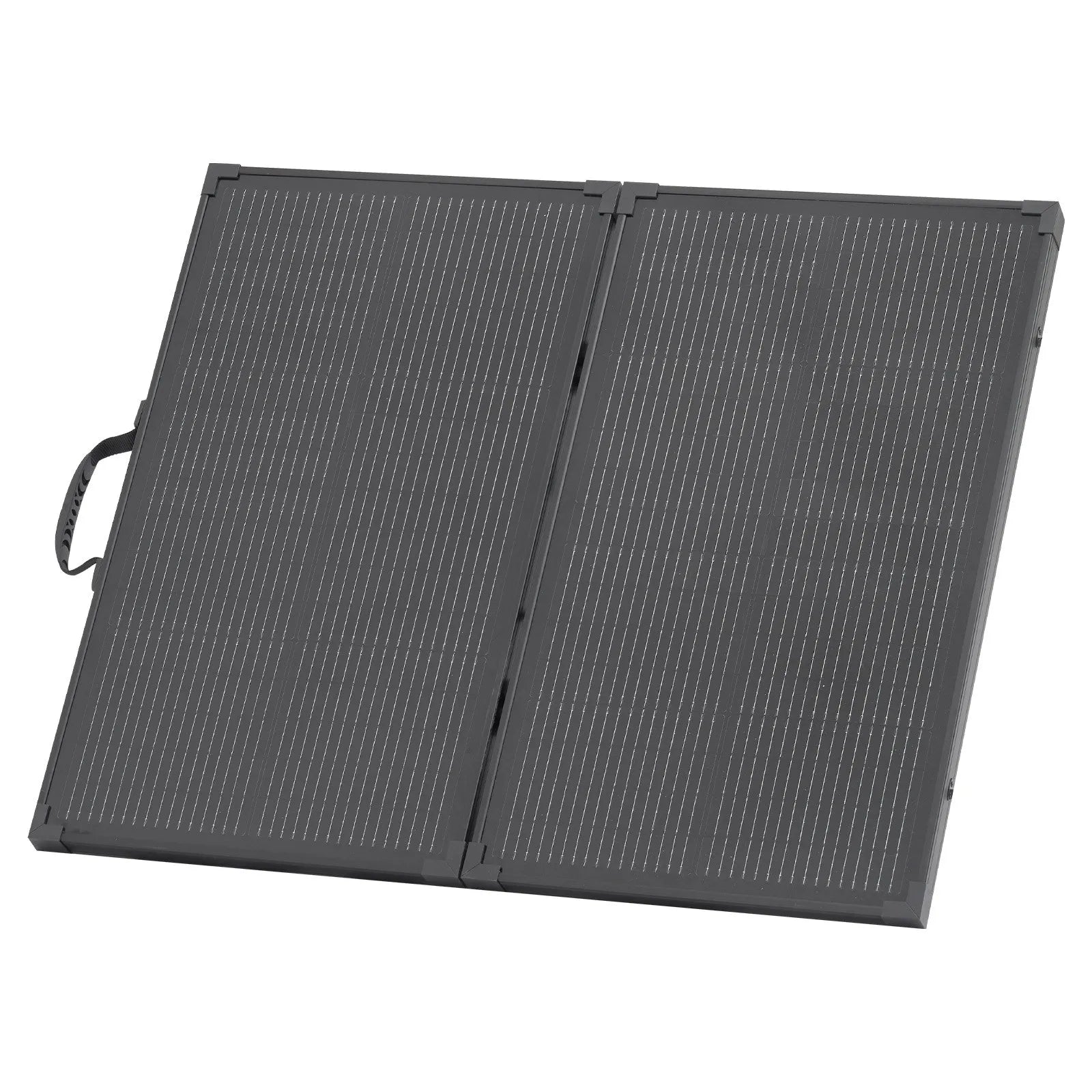 VEVOR salokāms saules panelis ar rāmi 100 W, N tipa monokristālisks 16BB ar 24% efektivitāti, IP67 ūdensizturīgs ar 30 A PWM kontrolieri un MC4 izvadi, piemērots kempingam, pārgājieniem un RV ceļojumiem