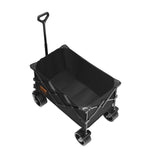 VEVOR saliekami transportēšanas ratiņi, 220 l pludmales ratiņi ar visurgājēja riteņiem un dzērienu turētājiem, izturīgi salokāmi ratiņi ar maksimālo kravnesību 150 kg kempingam, iepirkumiem un dārzam
