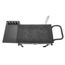 VEVOR āra grila galds, 787 × 432 mm darba virsma, salokāms āra gatavošanas galds ar salvešu turētāju, āķiem, riteņiem un sānu galdu, BBQ sagatavošanai piknikam, virtuvei un pagalmam