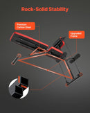 VEVOR Daudzfunkcionāls svaru sols pilna ķermeņa treniņiem, romiešu krēsls hiperekstensijai, regulējams un salokāms trenažieris ar līdz 349 kg slodzi, muguras, roku, korsetes un vēdera preses vingrinājumiem mājas sporta zālei