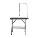 VEVOR Salokāms kopšanas galds mājdzīvniekiem ar stiprinājumu un cilpu, 915 × 610 mm, paredzēts maziem un vidējiem suņiem, slodze līdz 149,7 kg