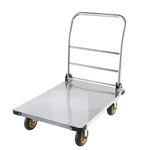 VEVOR platformas ratiņi, kravnesība 907,18 kg, smagas slodzes tērauda plakanie ratiņi ar grozāmiem riteņiem un rokturi, salokāmi, 900 × 600 × 900 mm