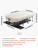 VEVOR piepūšamais gultas matracis ar rāmi un sūkni, 1 personai, kempingam, līdz 136 kg noslodzei